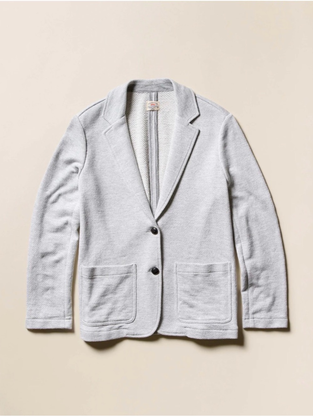 Faherty Inlet Knit Blazer - Heather Grey Sz XL